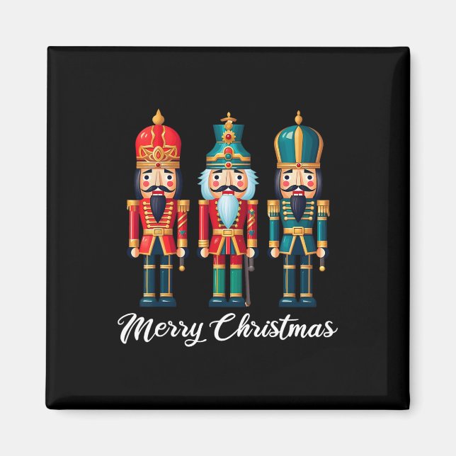 Imán Feliz Navidad Nochebuena de los hombres del Ballet (Frente)