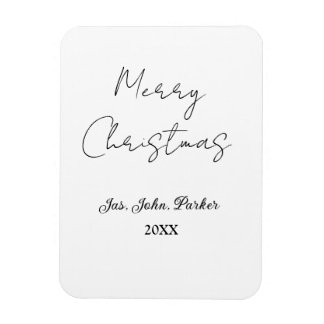 IMÁN FELIZ NAVIDAD NOMBRE AÑO 20XX SIMPLE MÍNIMO 