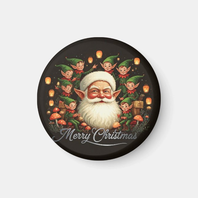 Imán Feliz Navidad Papá Noel (Frente)