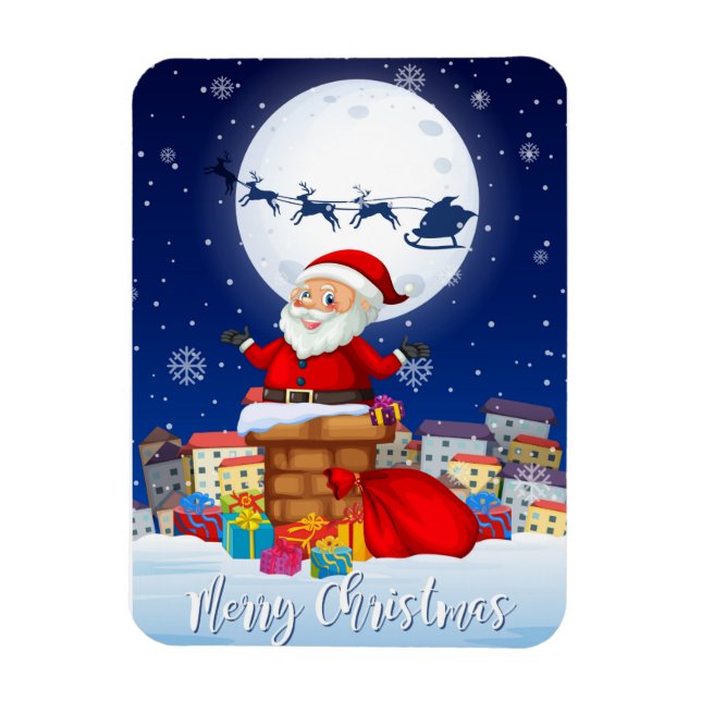 Imán Feliz Navidad Papá Noel (Vertical)