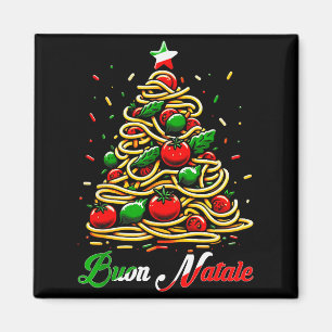 Imán Feliz Navidad Pasta Italiana Árbol de Navidad Navi