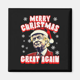 Imán Feliz Navidad pero también Navidad Trump Santa Tru