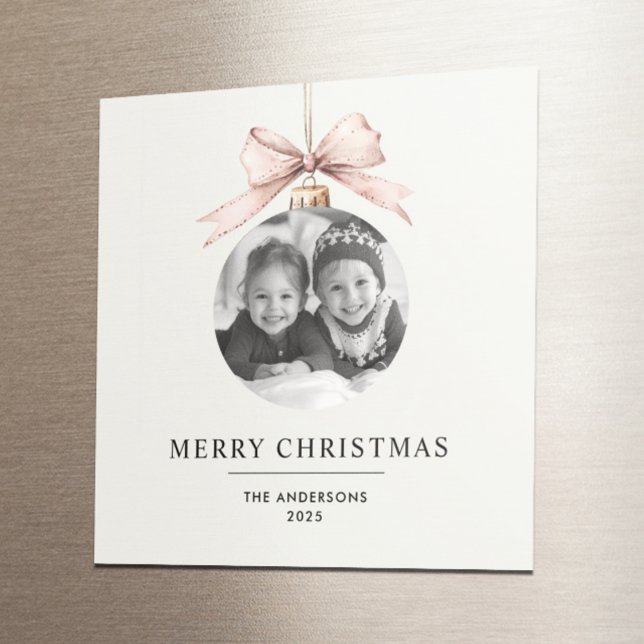 Imán Feliz Navidad personalizada con foto (Subido por el creador)