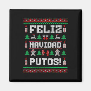 Imán Feliz Navidad Putos Suéter Divertido De Navidad Me