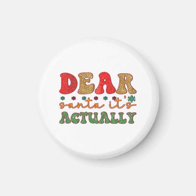 Imán Feliz Navidad Querido Papá Noel (Frente)