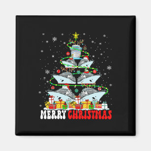 Imán Feliz Navidad Reindeer Elf Santa Cruise Ships Xm
