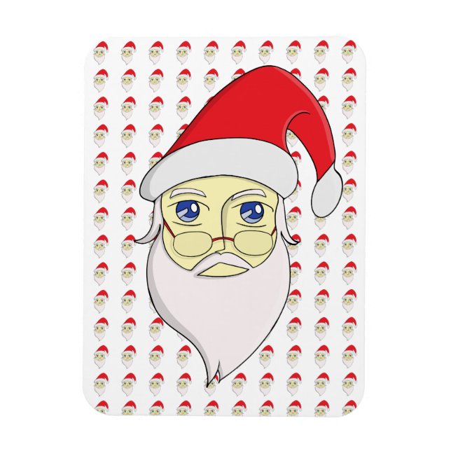 Imán Feliz Navidad Santa (Vertical)