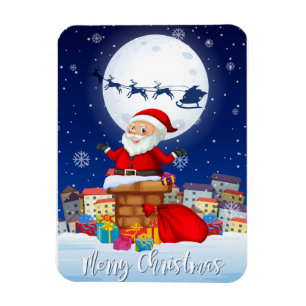 Imán Feliz Navidad Santa Claus
