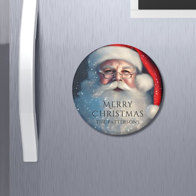 Imán Feliz Navidad Santa Festividad de Invierno (Subido por el creador)