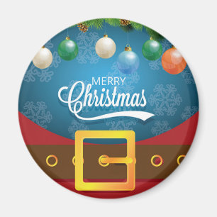 Imán Feliz Navidad Santa Suit