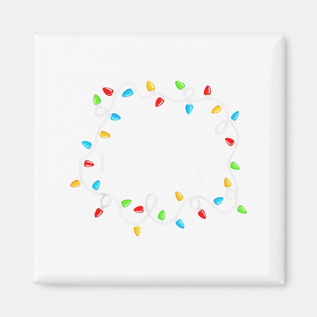 Imán Feliz Navidad Spanish Mexican Christmas Xmas Light (Frente)