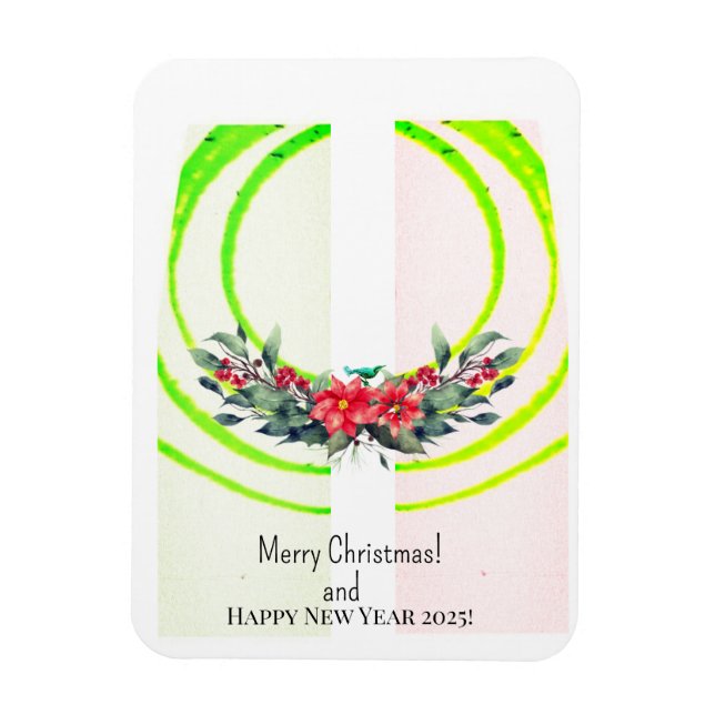 Imán Feliz Navidad! Tarjeta (Vertical)
