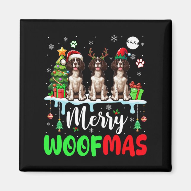 Imán Feliz navidad tres Santa Springer (Frente)