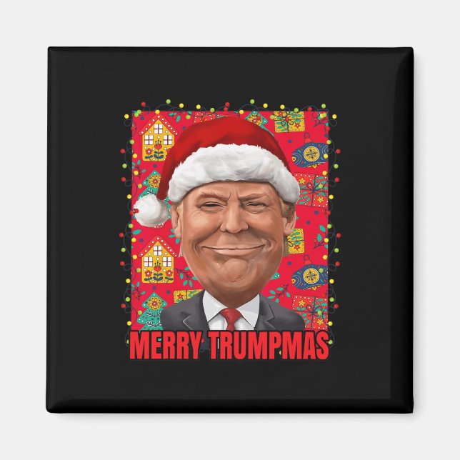 Imán Feliz Navidad Trump 2024 (Frente)