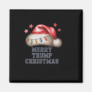 Imán Feliz Navidad Trump Festiva Gorra de Santa