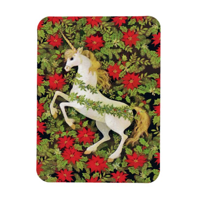 Imán Feliz Navidad Unicornio (Vertical)