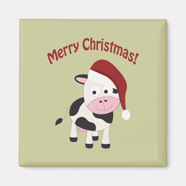 Imán Feliz Navidad Vaca (Frente)