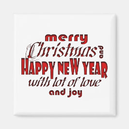 Imán Feliz Navidad y Feliz Año Nuevo