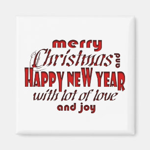 Imán Feliz Navidad y Feliz Año Nuevo