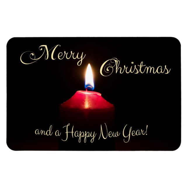 Imán ¡Feliz Navidad y feliz año nuevo! (Horizontal)