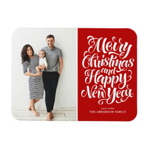 Imán Feliz Navidad y Feliz Año Nuevo
