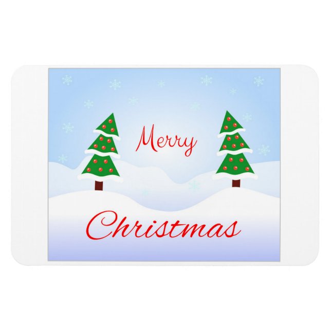Imán ¡Feliz Navidad y feliz año nuevo! (Horizontal)