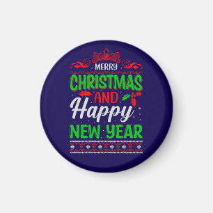 Imán Feliz Navidad Y Feliz Año Nuevo-61064