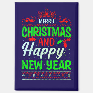 Imán Feliz Navidad Y Feliz Año Nuevo-61064