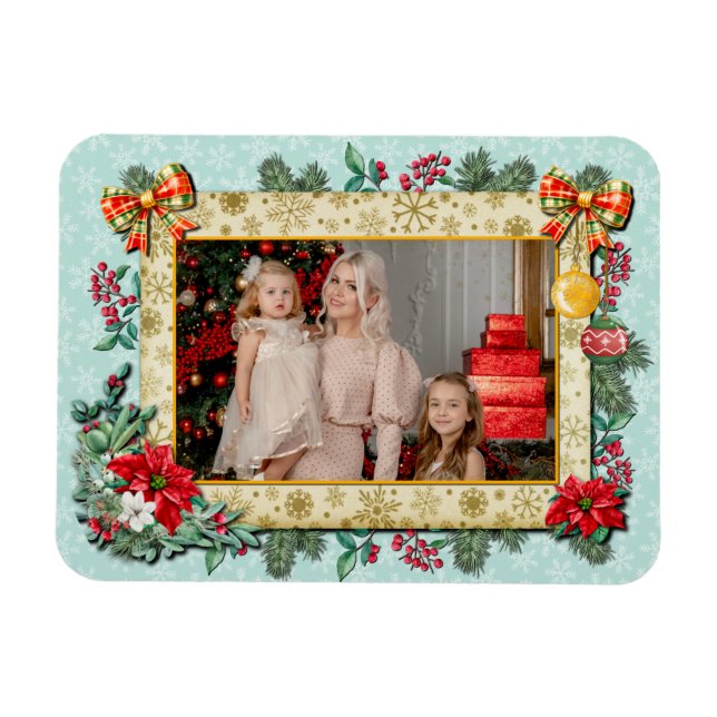 Imán Feliz Navidad y Feliz Año Nuevo por amor (Horizontal)