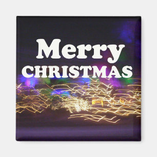 Imán Feliz Navidad y feliz saludo de Año Nuevo
