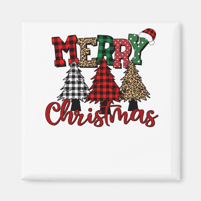 Imán Feliz Navidad Y'all - Navidades perfectos (Frente)