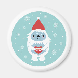 Imán Feliz Navidad Yeti