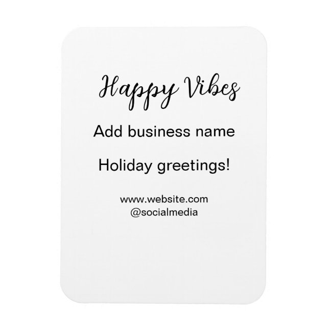 Imán Feliz Navidades de vibraciones saludos de vacacion (Vertical)