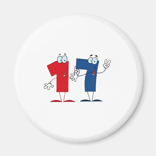 Imán Feliz número 17 (Frente)