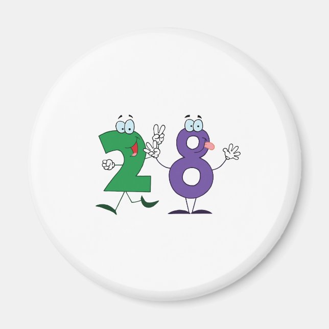 Imán Feliz número 28 (Frente)