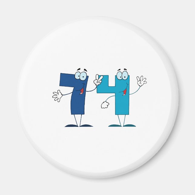 Imán Feliz número 74 (Frente)