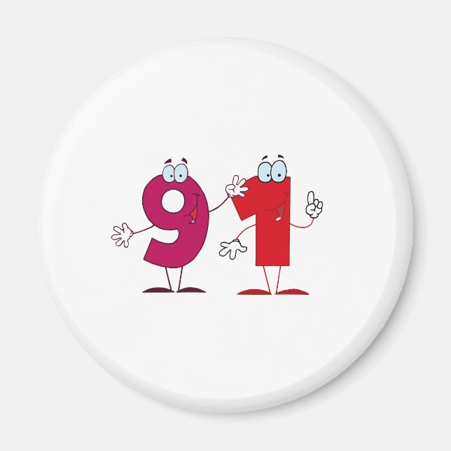 Imán Feliz número 91 (Frente)
