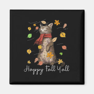 Imán Feliz otoño, te gusta el gato Kitten Kitty Fall