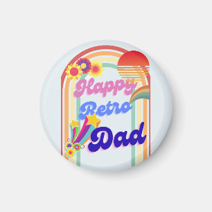 Imán Feliz papá retro