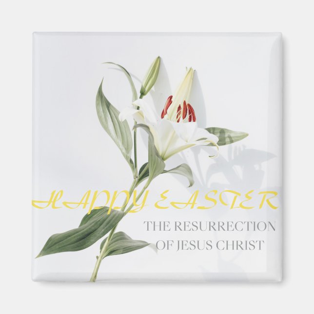 Imán Feliz Pascua. (Frente)