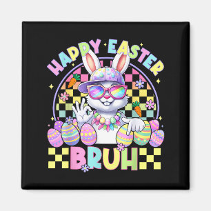 Imán Feliz Pascua Bruh Divertido Seis Siete Meme Conejo