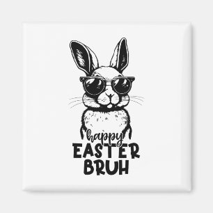 Imán Feliz Pascua Bruh Gracioso Conejo Conejo Conejo Ni