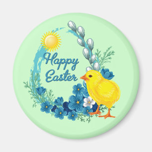 Imán Feliz Pascua con el niño pequeño