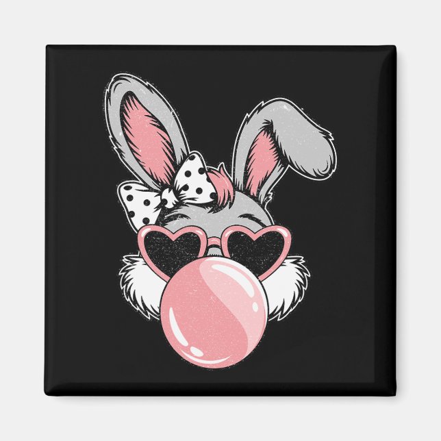 Imán Feliz Pascua Conejo de Pascua (Frente)