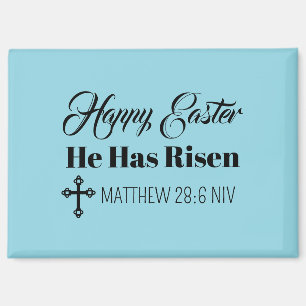 Imán Feliz Pascua Ha Resucitado Versículo de la Biblia