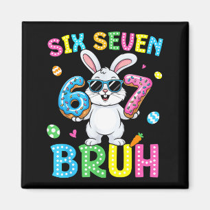 Imán Feliz Pascua Seis Siete Hermano Meme Conejo Coneji