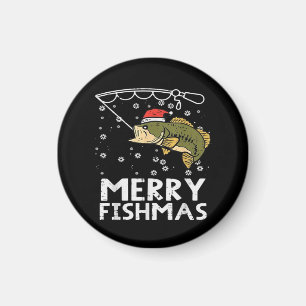 Imán Feliz Pescado de Navidad Pesca de Navidad