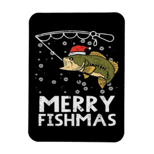 Imán Feliz Pescado de Navidad Pesca de Navidad
