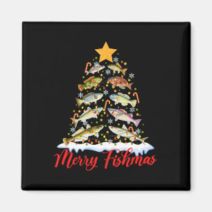 Imán Feliz Pez Navidad Árbol de Navidad Divertidas Luce