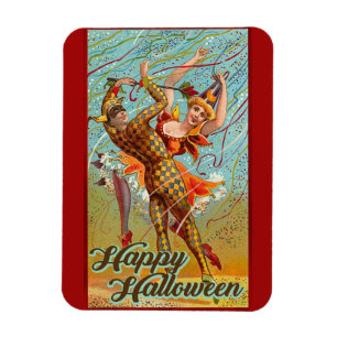 Imán Feliz Poster retro de Halloween